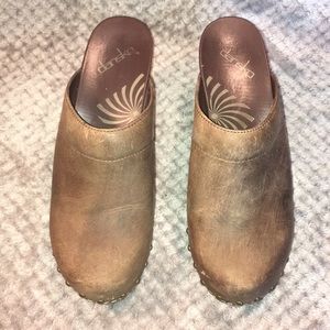 Dansko Blk Heel SlipOn Mule Sz 9
